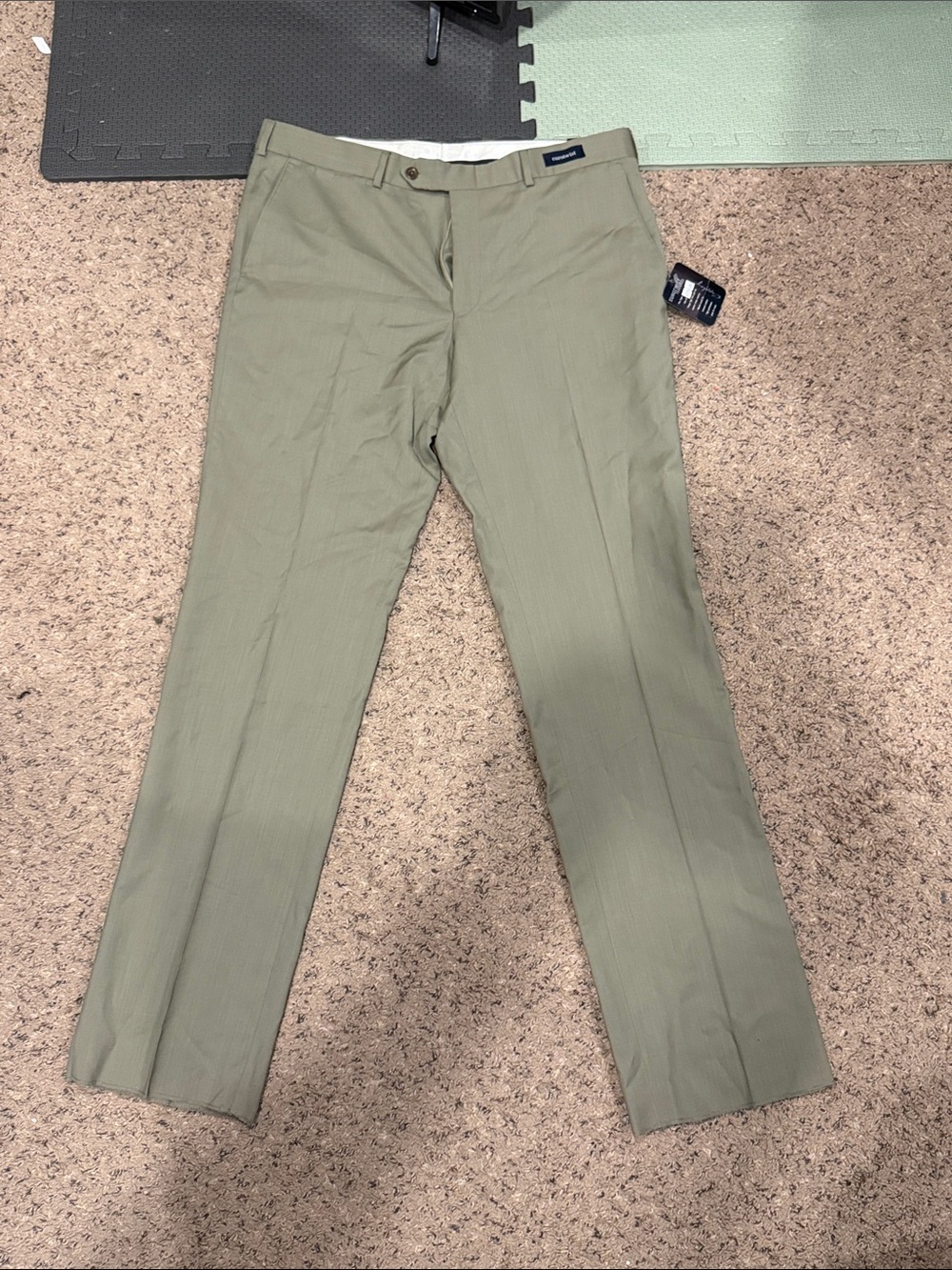 Men's Olive Green Coppley Dress Pants